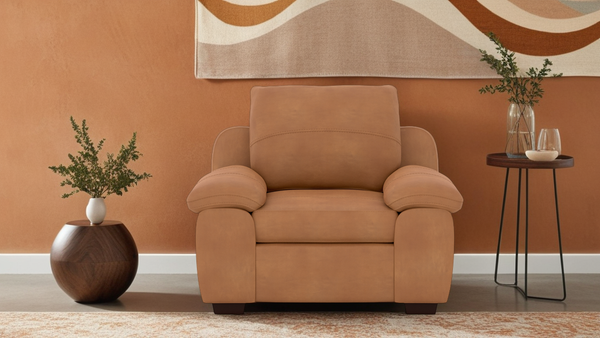 California 1 Seater Leather Sofa