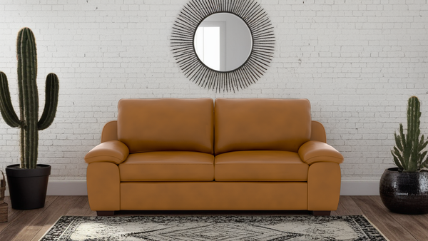 California 3 Seater Artificial Leather Sofa