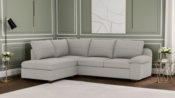 California Corner Leather RHF With Chaise
