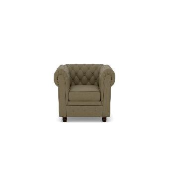 Chesterfield 1 Seater Fabric Sofa