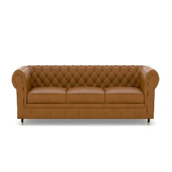 Chesterfield 4 Seater Artificial Leather Sofa