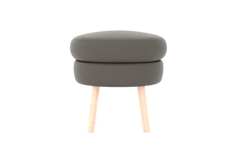 Moon Leather Ottoman